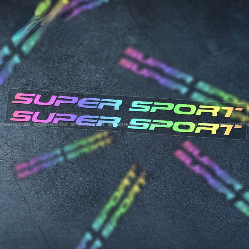 Super Sport letter stickers, Ducati motorcycle fuel tank decorative stickers