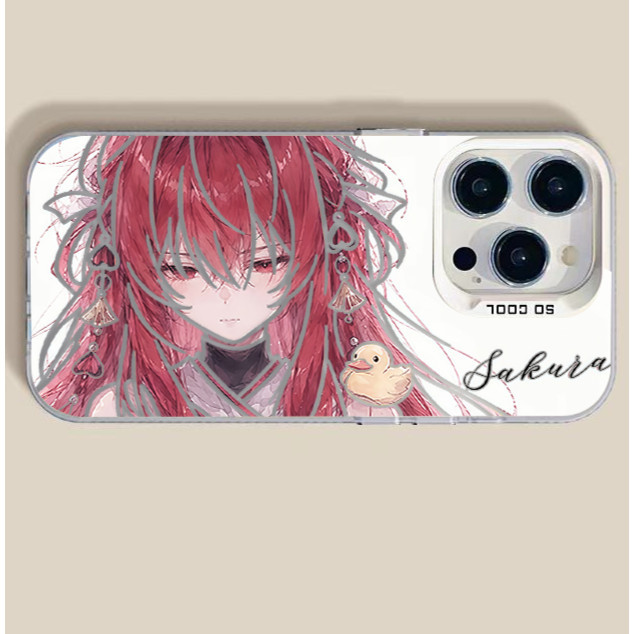 เคส Iphone Samsung Vivo ที่รองรับพร้อมภาพ Yae Sakura จาก Honkai: Star Rail พร้อมเอฟเฟกต์ IMD IT780