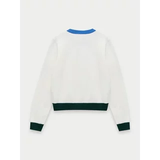 [Pomelo] เสื้อคาร์ดิแกนแต่งขอบสีตัดกัน / Contrast Trim Cardigan