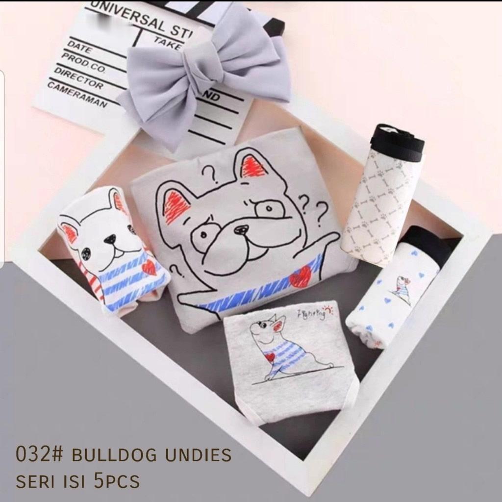 YR 3M 5PCS 032 BULLDOG UNDERWEAR SERIES COTENTS 5 UNDIES TM THREE M COLLECTION FASHION WOMENS