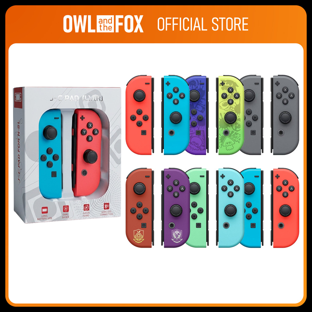 คอนโทรลเลอร์ Joycon ไร้สาย Bluetooth Joypad Joy con Controller สําหรับ Nintendo Switch