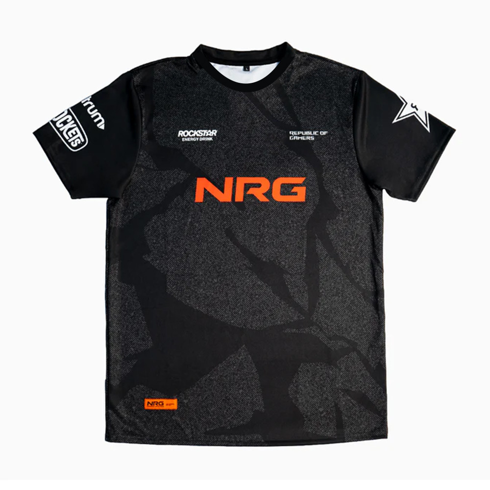 ใหม่ NRG E-sports Club Jersey เสื้อยืด Valorant กิจกรรมผู้ชายชุดทีม T เสื้อ