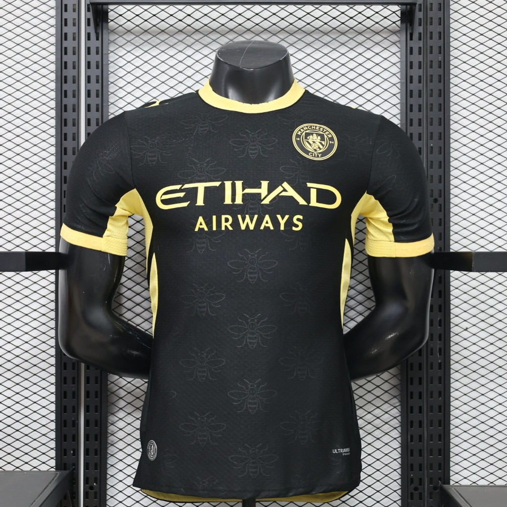 2026-27 MCFC แมนเชสเตอร์ ซิตี้ FC Away Premium Jersey Player Edition - Custom ชื่อและหมายเลข, เสื้อฟุตบอลผู้ชายระบายอากาศได้ S-2XL