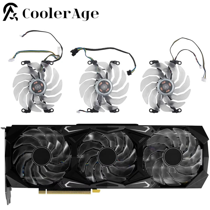 * สําหรับ Galax RTX 3080Ti 3080 3090 SG พัดลมการ์ดวิดีโอใหม่ RTX3080Ti RTX3080/3090 90 มม.กราฟิกการ์