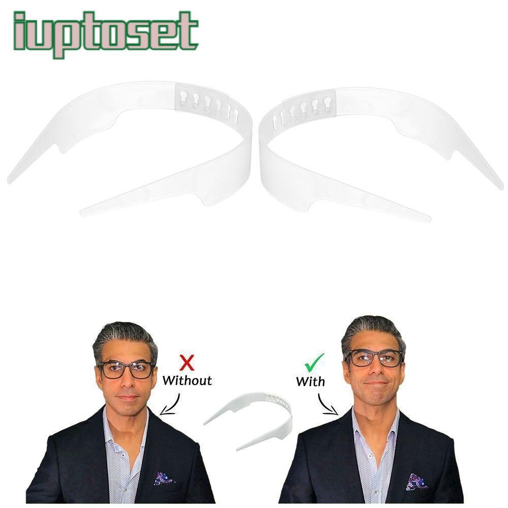 IUPTOSET เสื้อยืนเครื่องมือคอปกปรับได้ Stays Bundle Kit เสื้อ COLLAR Support Shaper, Collar Stays Slick เสื้อ Anti-roll Fixed Shaper