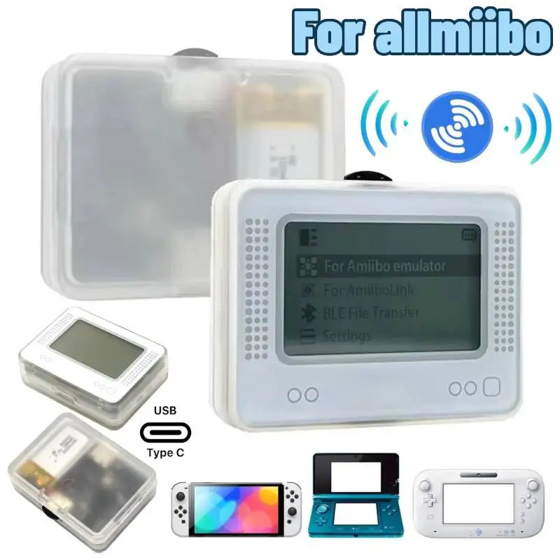 สําหรับ Allmiibo บลูทูธใช้งานร่วมกับ NFC Emulator อะคริลิคอัตโนมัติ Randomization สําหรับ SWITCH NS 