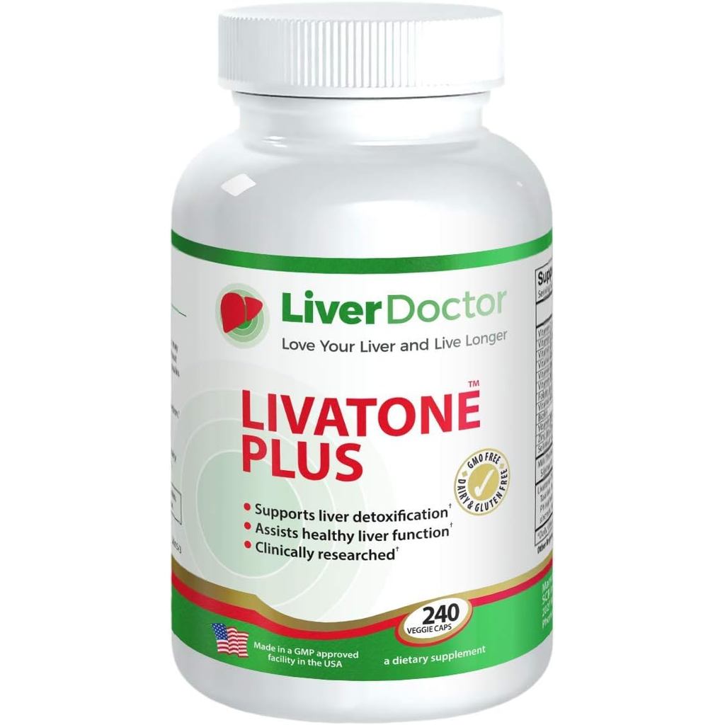 Plus Liver Detox Capsules Liver Cleanse and Detox Pills with Milk Thistle and Antioxidants (240 Coun