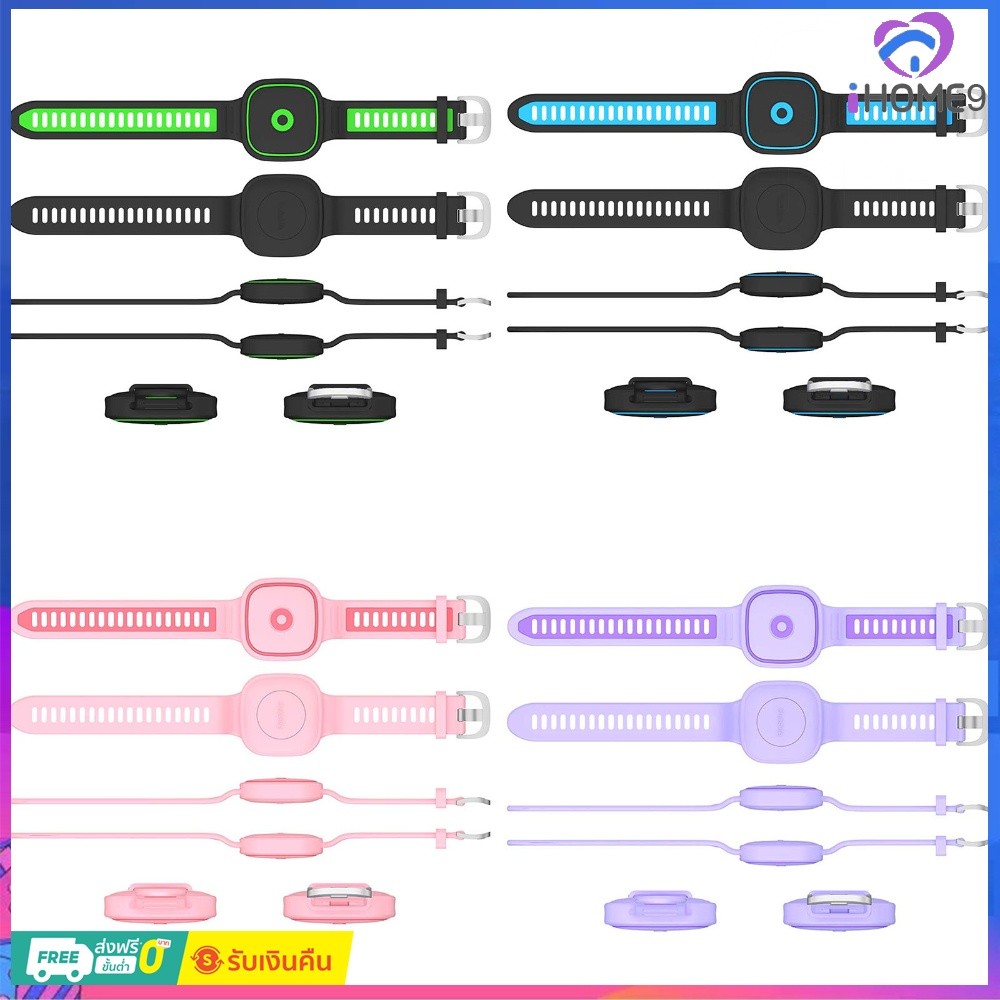 ไอโฮม9✿ อุปกรณ์ป้องกันการสูญหายที่วางซิลิโคนเหมาะสําหรับ Tile Life360 Mate 2024 Tracker (ไม่รวมเครื่