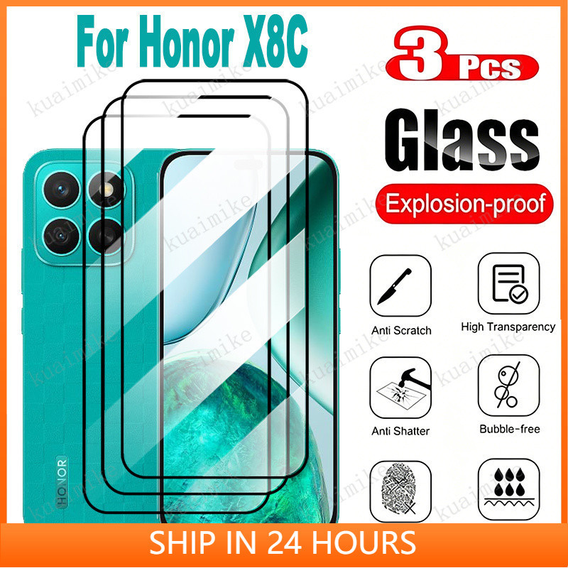 1-3 PCS 9H Ultra HD Clear Full CoverกระจกนิรภัยสําหรับHonor X8C X9Cสมาร์ทX7C X6C X5C X5b Plus X6b X7