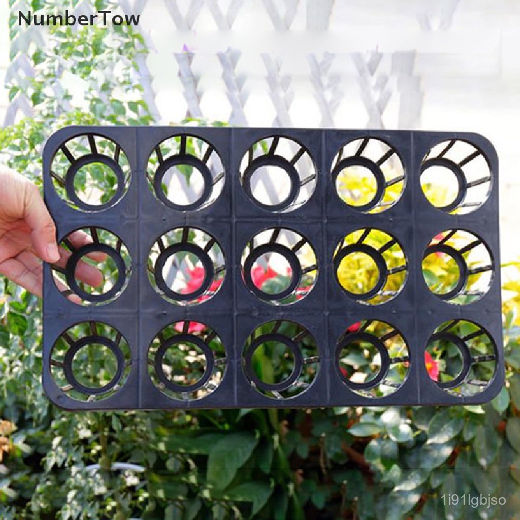 [NumberTow] Planter Nursery Pots Plastic Round Flower Pot Cell Seedling Starter Tray Seed .
