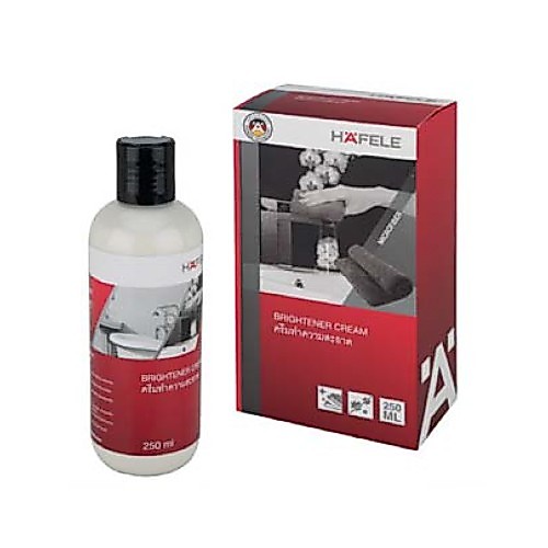 ครีมทำความสะอาดก๊อกน้ำ HAFELE 485.95.999 น้ำยาขัดก๊อกน้ำ สุขภัณฑ์ ครีมขัดสเตนเลสพร้อมผ้าไมโครไฟเบอร์