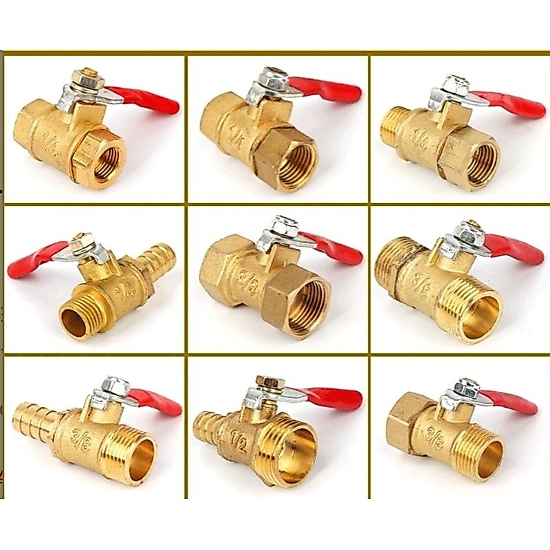บอลวาล์ว 1/4"(2หุน) เกลียวนอก เกลียวใน หางปลา 8