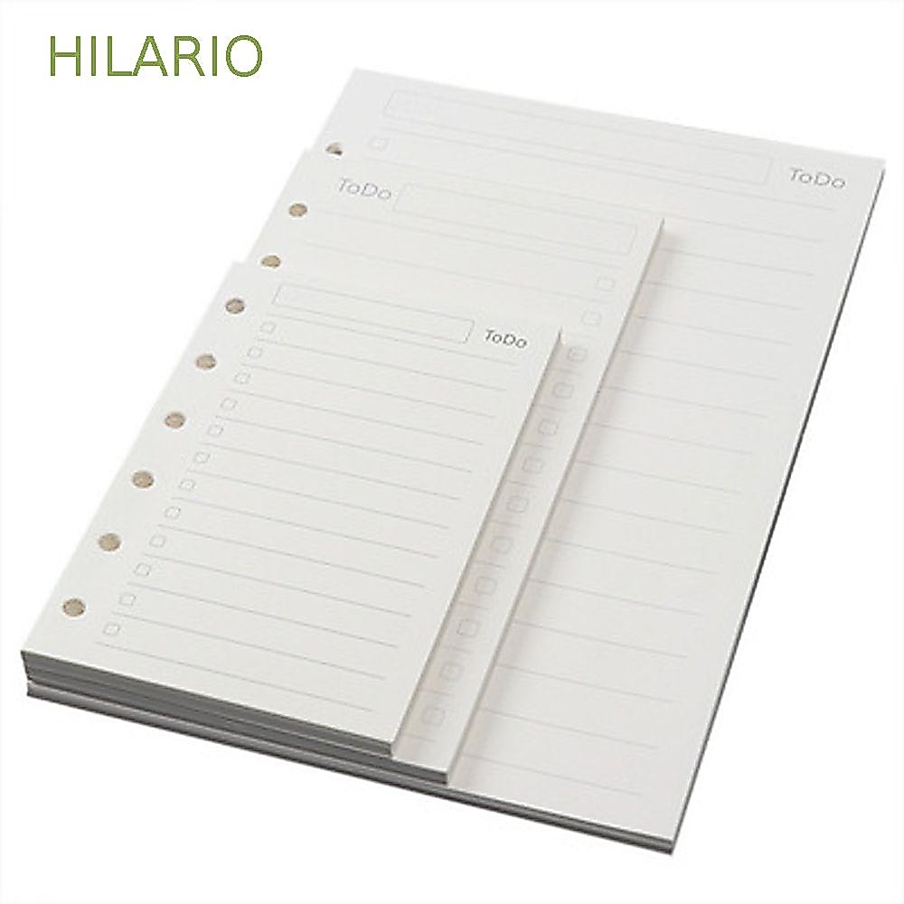 Hilario ไส้กระดาษรีฟิล รายสัปดาห์ อุปกรณ์การเรียน เส้น 45 แผ่น เพื่อทําลิสต์ จุดเกลียว แฟ้มเอกสาร หน้ากระดาษภายใน