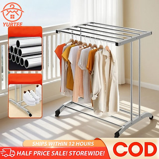 Stainless Steel Towel Rack Balcony Drying Rack Foldable Laundry Rack Stand Clothes Rack