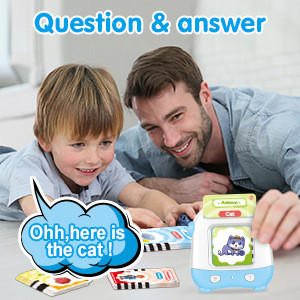 Cross-border children's educational card-inserting learning machine toy, early education machine with English cards for toddlers, story machine