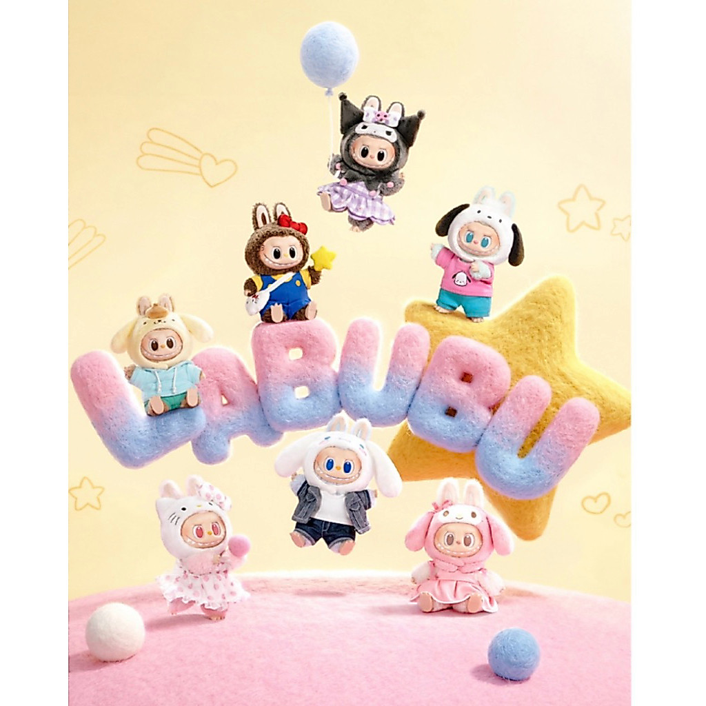 ✅ของแท้✅📍พร้อมส่ง📍 MONSTERS labubu Sanrio -Vinyl Plush Doll พวงกุญแจ เช็คการ์ด
