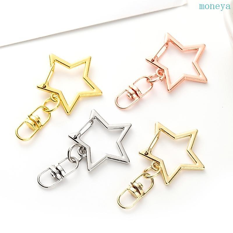Mya Pack of 10 Star Shape Key Accessories Feating an Artistic Figure 8 Designs Daily Key Organizer for Stylish Individ