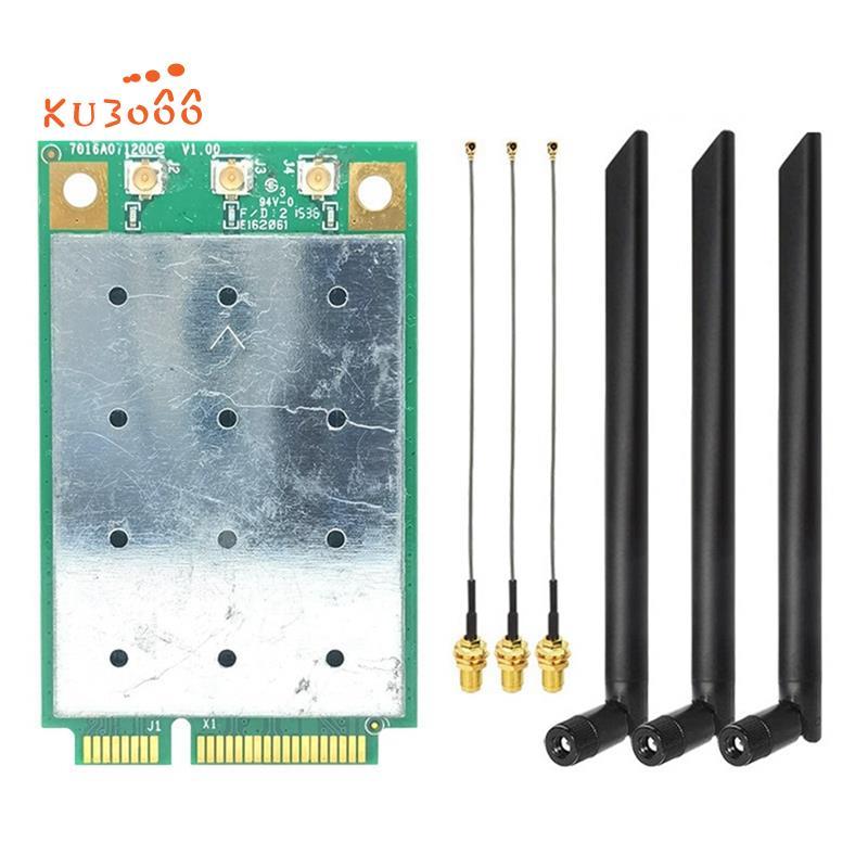 QCA9880 KLE900VX WIFI ชุดการ์ด 1300Mbps 5 Ghz Mini PCIE ไร้สาย WiFi อะแดปเตอร์โมดูลสําหรับ Win7 8 10