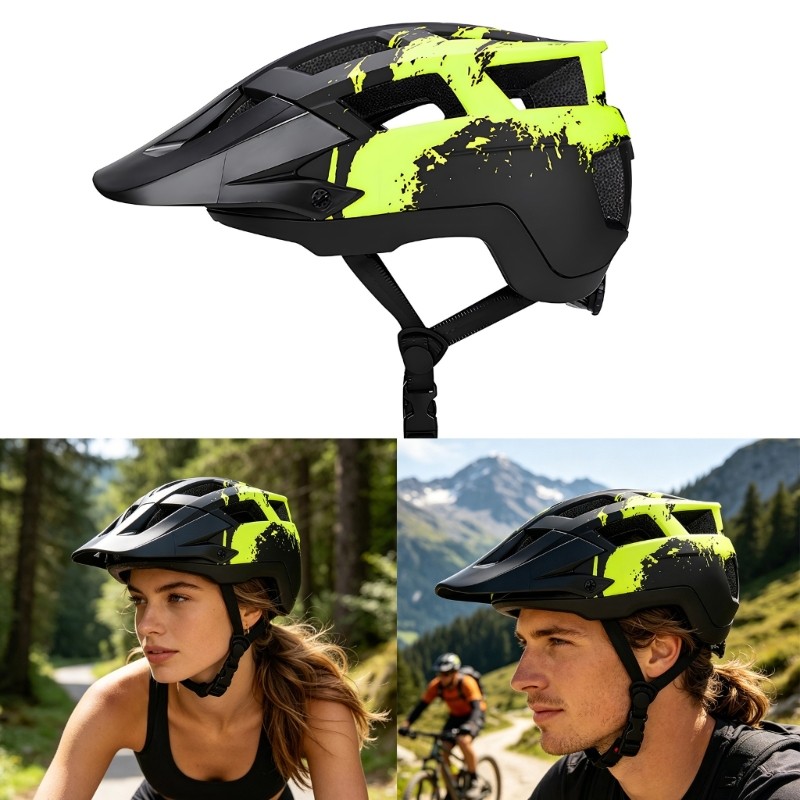 หมวกกันน็อค EV Bike Headgear สําหรับการปั่นจักรยานและจักรยานเสือภูเขาทุกวัน