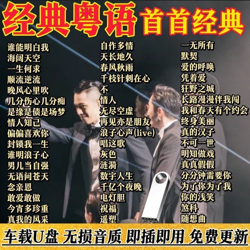 20260625ดิสก์ U ในรถยนต์ Lossless ภาษากวางตุ้งโพลารอยด์ 80s Nostalgic Classic Old Songs MP3 เพลงเพลง