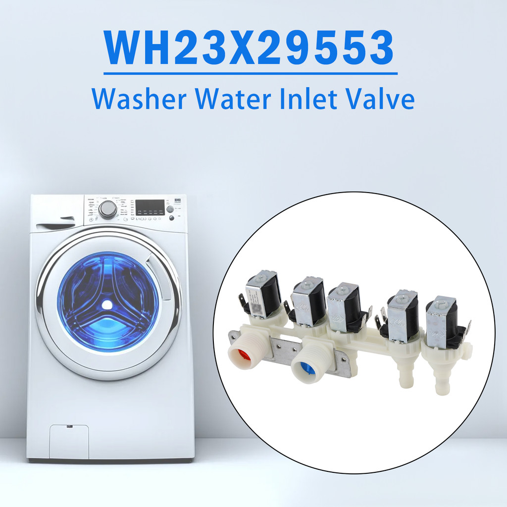 เครื่องซักผ้าวาล์วโซลินอยด์น้ําสําหรับเครื่องซักผ้า GE WH23X29553