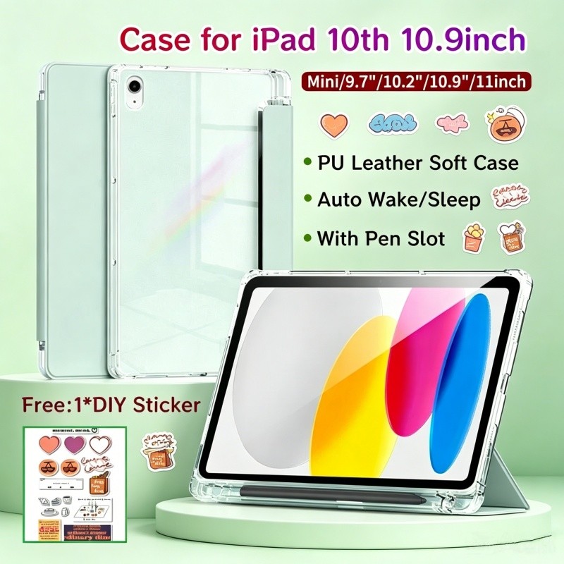 เคสสําหรับ iPad 10th 10.9 นิ้ว / 11th A16 11 พร้อมช่องเสียบปากกาเคสแม่เหล็กสําหรับ iPad Air 11 นิ้ว 