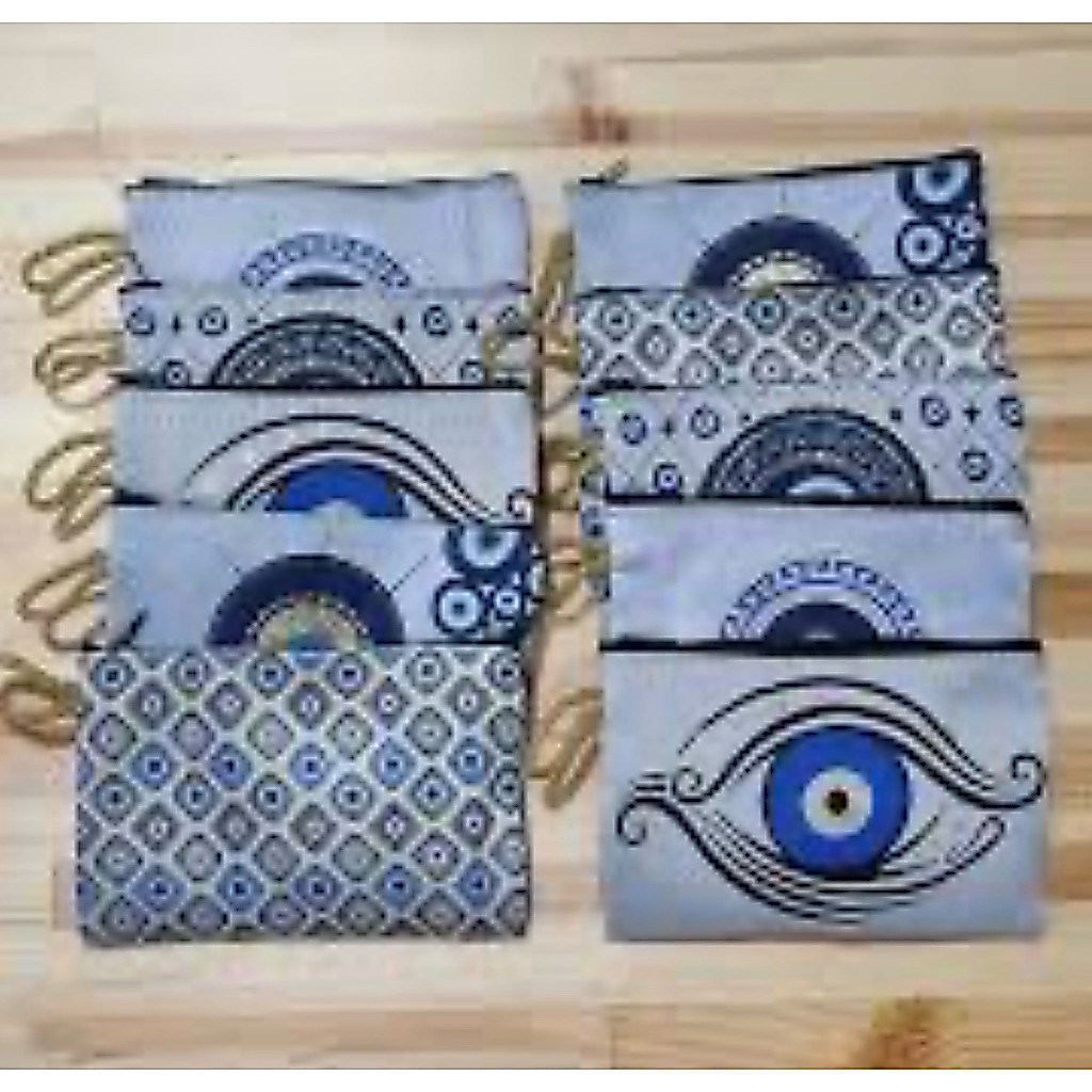 กระเป๋าผ้า ลาย Evil Eye ขนาด 10x15 cm สินค้าจากตุรกี