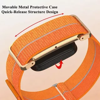 AOMSOM Sport Bands,ไนลอนปรับฟิตเนสTracker Strap,Quick Release Breathableเปลี่ยนสายรัดข้อมือสําหรับGoogle Fitbit Airสําหรับผู้ชายผู้หญิง