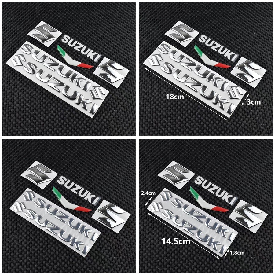 SUZUKI *พร้อมสต็อก*3D Motoรถจักรยานยนต์สติกเกอร์โลโก้ถังDecalsสําหรับSuzuki Gsxr 1000 Sv650 Sv Swift