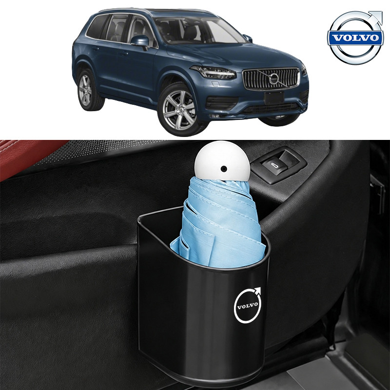 VOLVO EX90 EX40 EC40 ES90 XC90 XC60 ที่วางแก้วที่ประตู ABS กล่องถ้วยน้ำ กันน้ำ หนังคุณภาพสูง