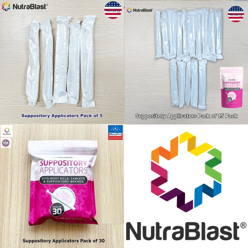 NutraBlast® Suppository Applicators Pack of 5, 15 and 30 แอพพลิเคเตอร์ อุปกรณ์ช่วยสอด ผลิตภัณฑ์สำหรับช่องคลอด