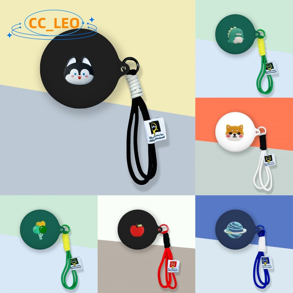 for Anker Soundcore Sleep A30 Case Cute Piglet Shiba Inu Cartoon Lanyard Silicone Soft Shell Soundco