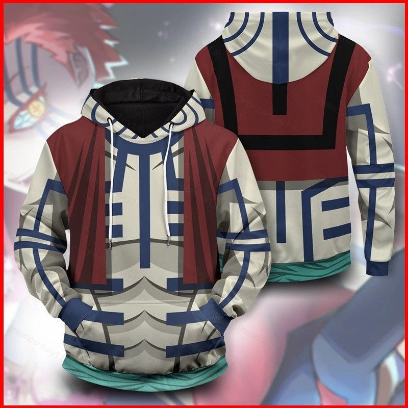 GC1 Demon Slayer Akaza Cosplay hoodie สำหรับเด็กผู้ใหญ่ ฮู้ดี้แขนยาวแบบ casual oversize 3D ลายอนิเมะ
