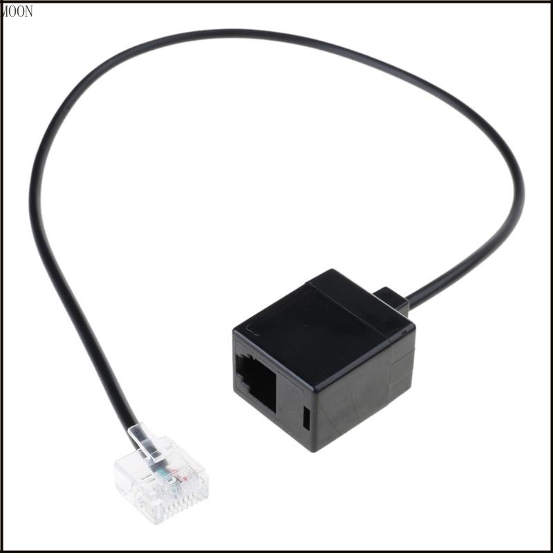 MOON Ethernet RJ45 Male to RJ11 Female Adapter Cable Connector RJ45 to RJ11 Converter