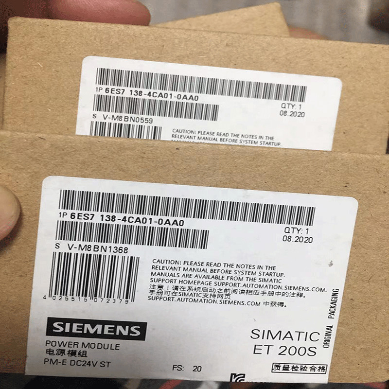 6ES7138-4CA01-0AA0 Siemens ET200SP โมดูลไฟ 138-4CA01