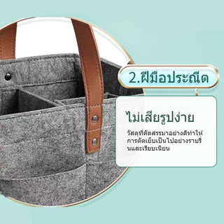 ตะกร้าจัดเก็บผ้าอ้อมเด็กแบบพกพา กระเป๋าผ้าสักหลาด กระเป๋าแม่ กำลังโหลดผลิตภัณฑ์สำหรับเด็ก