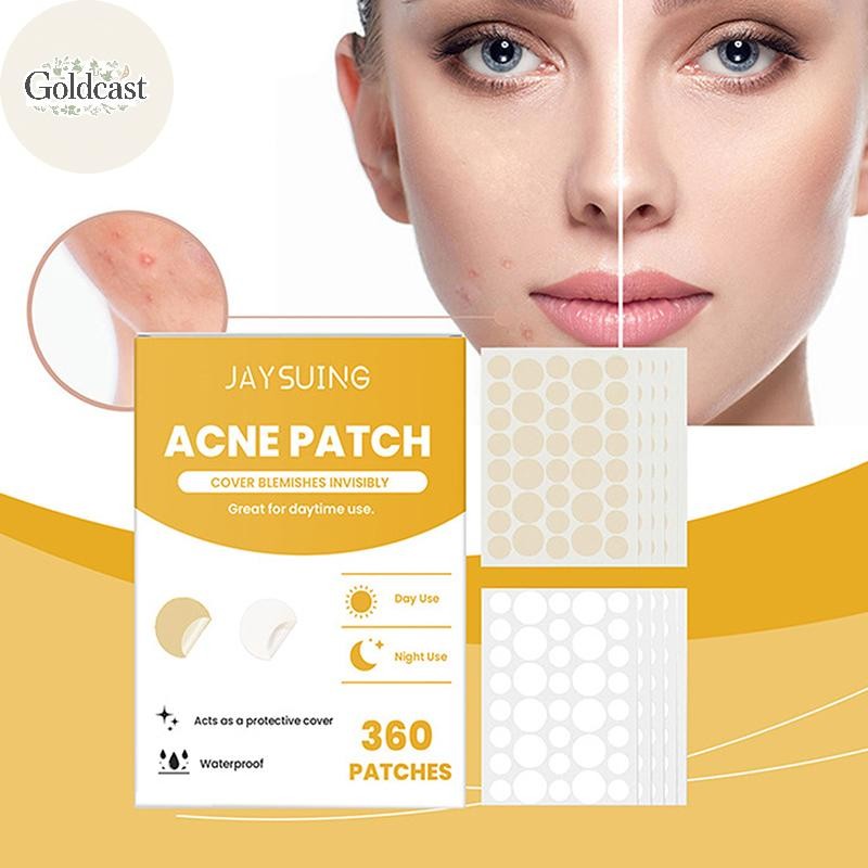 GOLD 360pcs Pimple Patch ที่มองไม่เห็น Skin Care สติกเกอร์คอนซีลเลอร์ Face Spot เครื่องมือแต่งหน้าคว