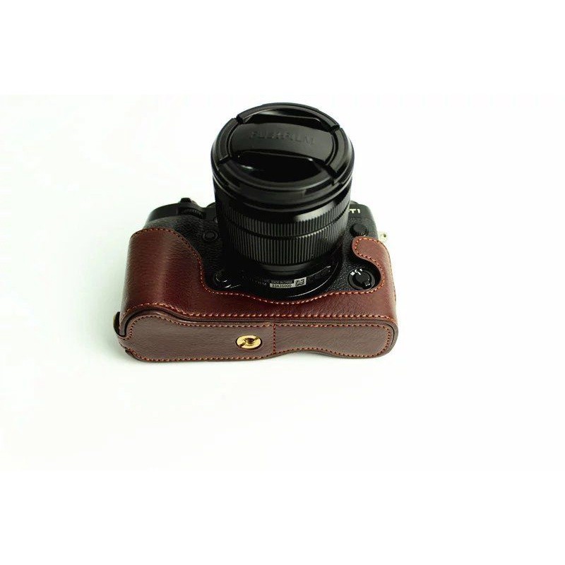 เคสกล้อง Fujifilm X-E1 X-E2 ฮาฟเคส เคส หนัง กระเป๋ากล้อง อุปกรณ์กล้อง เคสกันกระแทก - Camera Half Cas