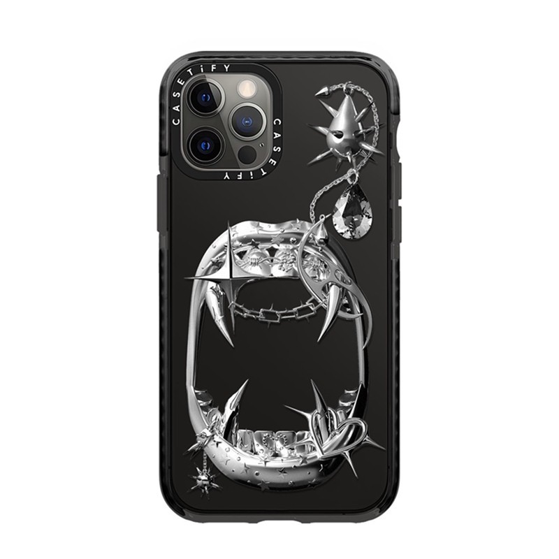 Caseti GELBOYS Soft Case สําหรับ iPhone 16 16e 15 14 Plus 11 12 13 Pro Max กันกระแทก TPU Clear สีดํา