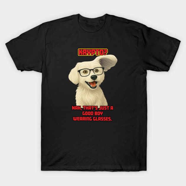 เสื้อยืด Vintage Krypto Hypno-glasses T-Shirt แท้ Cotton 100% น่ารัก  ผ้านุ่ม oversize การ์ตูน