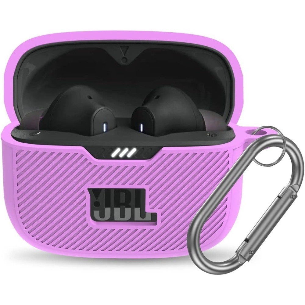 เคสซิลิโคนสําหรับ JBL Tune 230NC TWS Cover, เคสซิลิโคนแบบพกพาป้องกันสําหรับหูฟัง JBL 230NC พร้อมตะขอ - รูปที่ 4