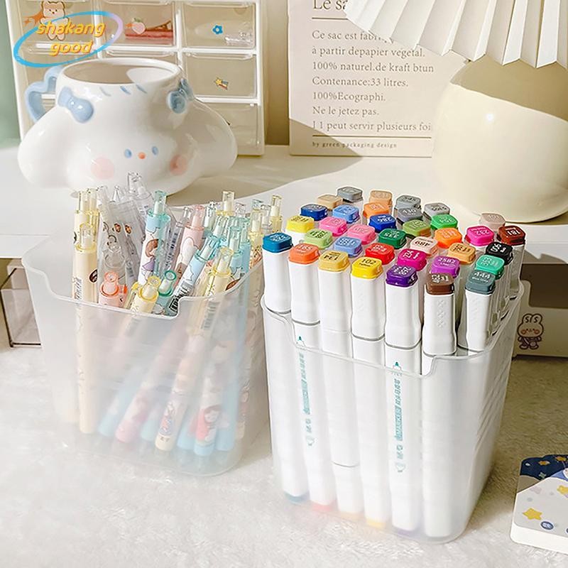 Skth ความจุขนาดใหญ่ Desktop Storage ที่ใส่ปากกาโต๊ะ Organizer ดินสอจอแสดงผลถ้วย Simple Office อุปกรณ์การเรียนกล่องเครื่องเขียน SKK
