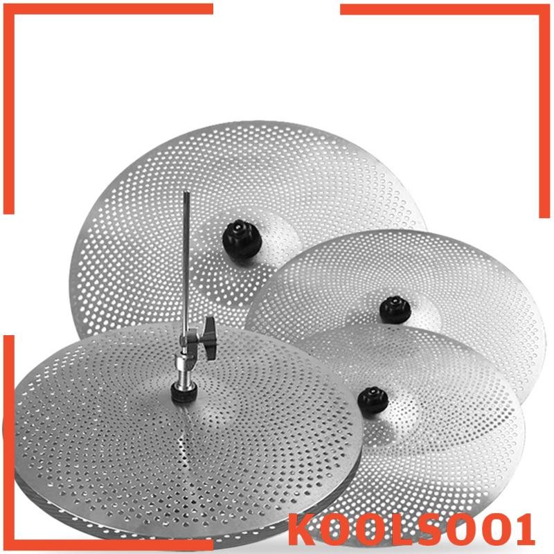 [Koolsoo1] 5x Drummer Practice Quiet Cymbals Practice Set Mute Cymbal Set สําหรับ