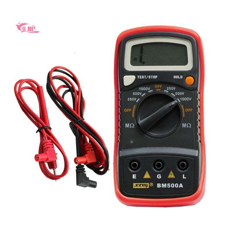 เครื่องทดสอบความต้านทานฉนวนดิจิตอล 1000V Megohmmeter BM500A