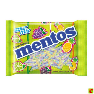 เมนทอส ลูกอม รสซาวร์ มิกซ์ 100 เม็ด