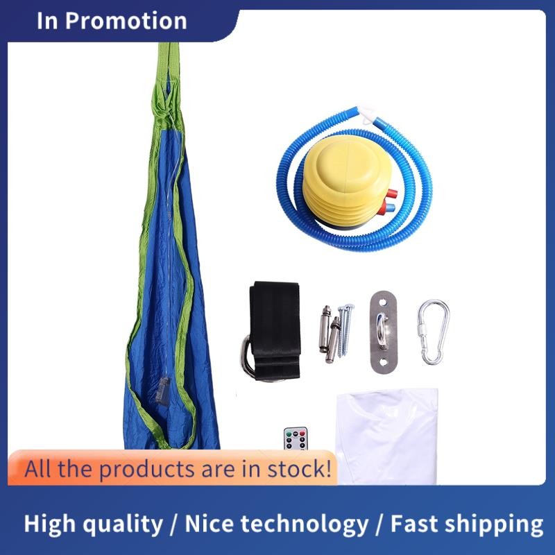 Light Up Kids Pod Swing Seat,Therapeutic Sensory Swing,Hug เพดาน Snuggle Swing, ปรับเปลญวนผ้า