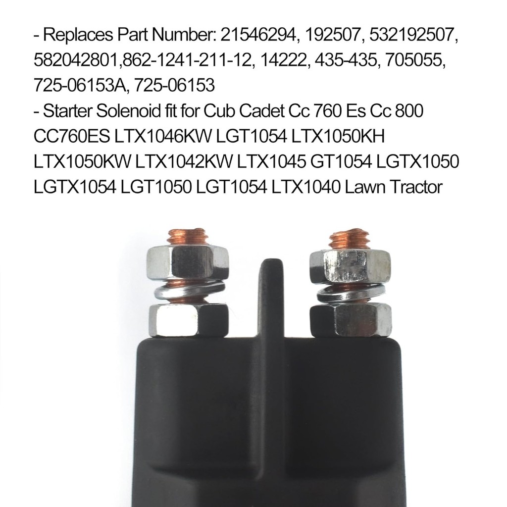 725-06153A Starter Solenoid รีเลย์ 725-06153 สําหรับขี่เครื่องตัดหญ้าสําหรับ Cub Cadet XT1 XT2 Endur