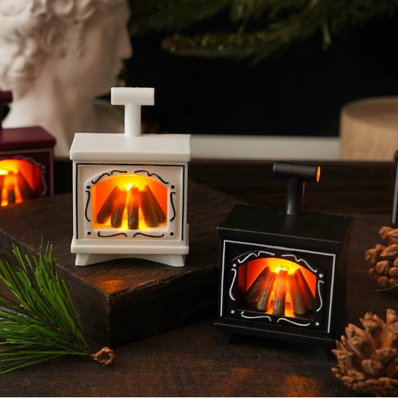 Ins Nordic Christmas ตกแต่งตู้เย็นสติกเกอร์ Miniature รูปที่ 8