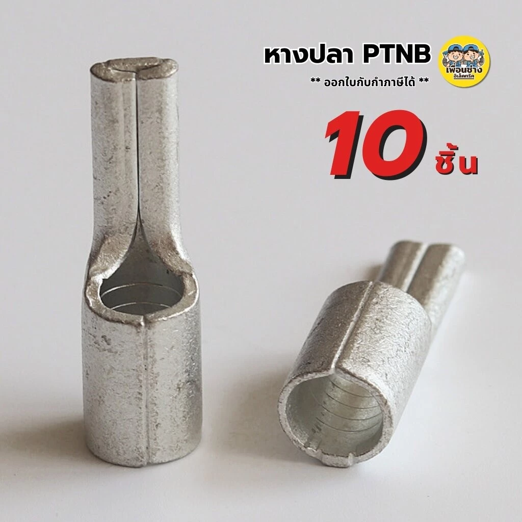 **ราคาต่อ 10 ชิ้น** หางปลาเข็มแบน เปลือย PTNB 10-12 16-13 25-15 35-20 50-20 แบบหนา หางปลา