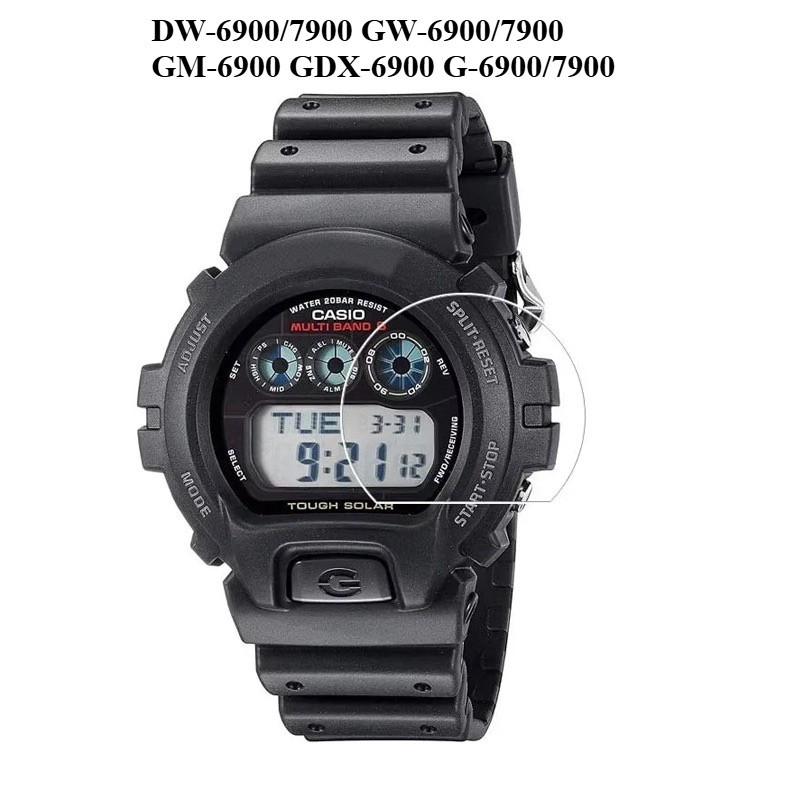 3pcs ฟิล์มป้องกันที่ชัดเจนสําหรับ Casio G-Shock DW-6900/7900 GW-6900/7900 GM-6900 GDX-6900 G-6900/79